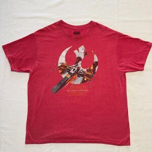 Star Wars The Force Awakens Rebel Alliance X-Wing Fighter Mens 2XL T-Shirt